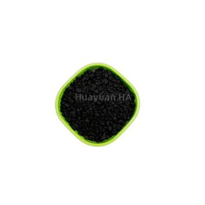 Black Granular Sprinkle Sodium Humate Granules 5-6mm Size Soluble In Water