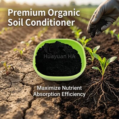 High Purity 50% Fulvic Acid Potassium Fulvate Powder - 100% Water Soluble & Anti-Hard Water for Soil Health and Crop Yield
