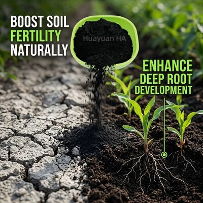 Premium 100% Water Soluble Potassium Fulvate Organic Fertilizer with 50% Fulvic Acid for Soil Improvement